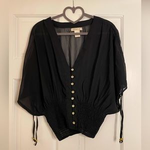 Arden B Sheer Blouse (Fits like M)